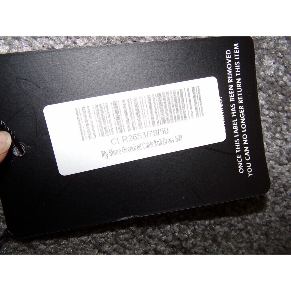 pretty little thing womens iffy stone oversized cable knit dress S/M Brown - Picture 3 of 7